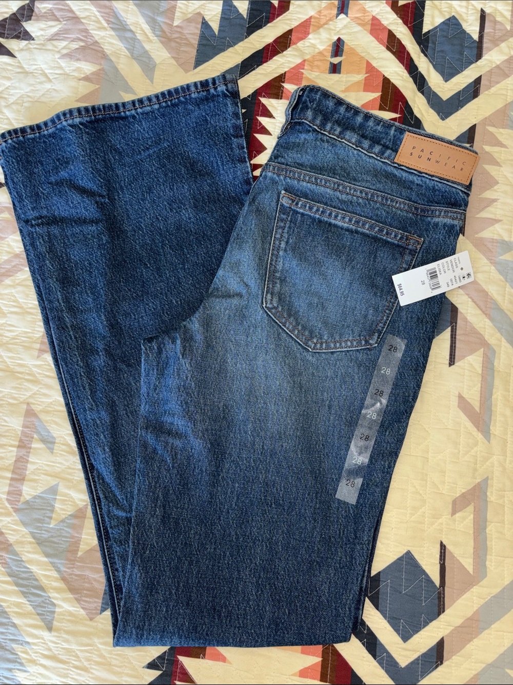 PacSun Women's Dark Blue Boot Cut Jeans